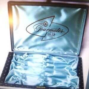 SILK Antique CUTLERY BOX Glow Hill Canada Knife Box Black Box Sterling Silver